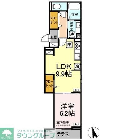 D-ROOM PREMIUM 多磨霊園駅の物件間取画像